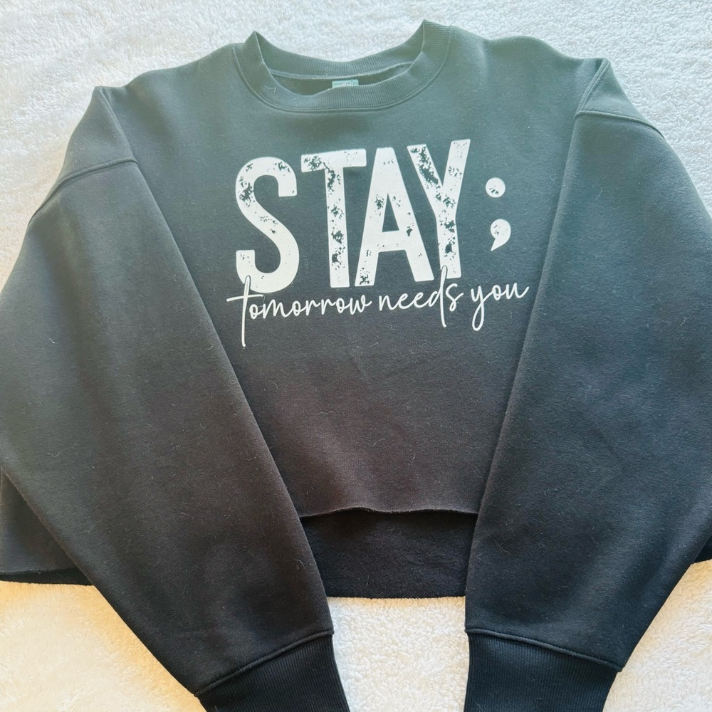 Black Graphic Sweatshirt